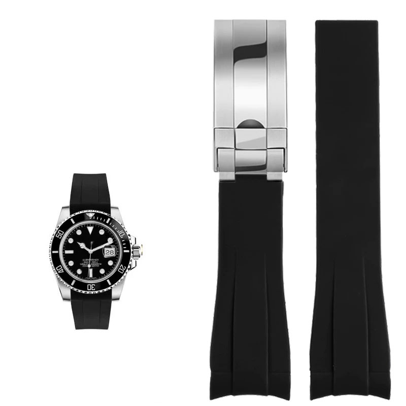 For Rolex 20mm Silicone Watch  - Rolex Watch Submariner review and price