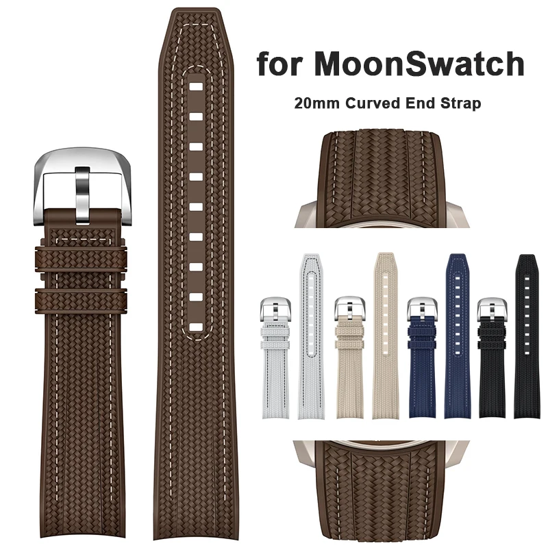 For Swatch X Omega joint MoonS - Suede Strap Watch review and price