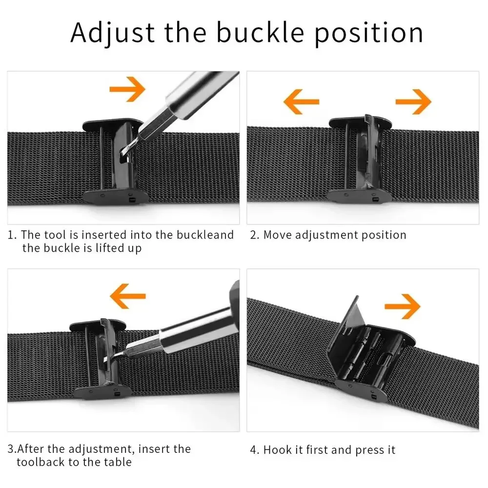 Metal Bands for Honor Watch 4  - Mesh Strap Metal review and price