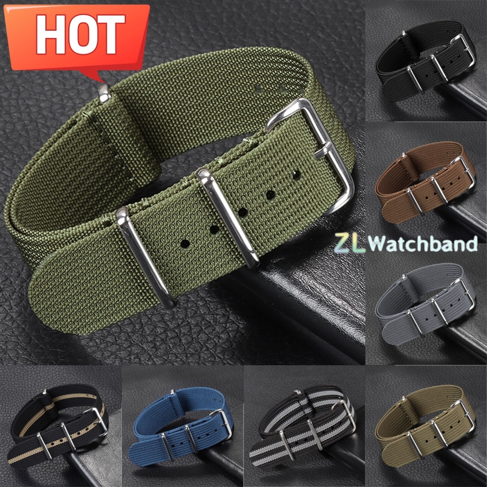 New Ribbed Nylon Watchband 18m - Nato Strap Nylon review and price