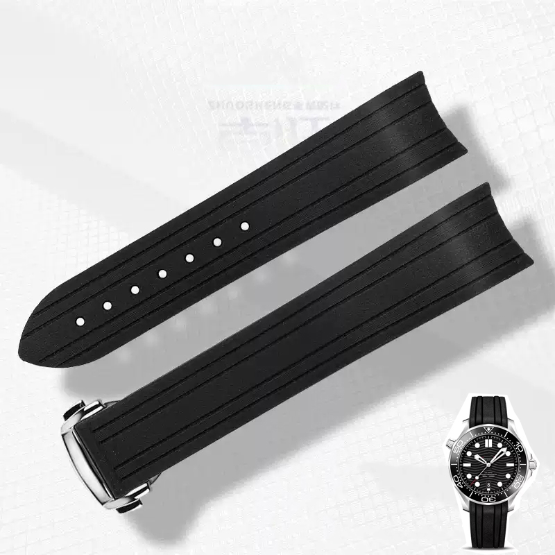 20mm Curved End Rubber Silicon - Omega Watch Seamaster review and price