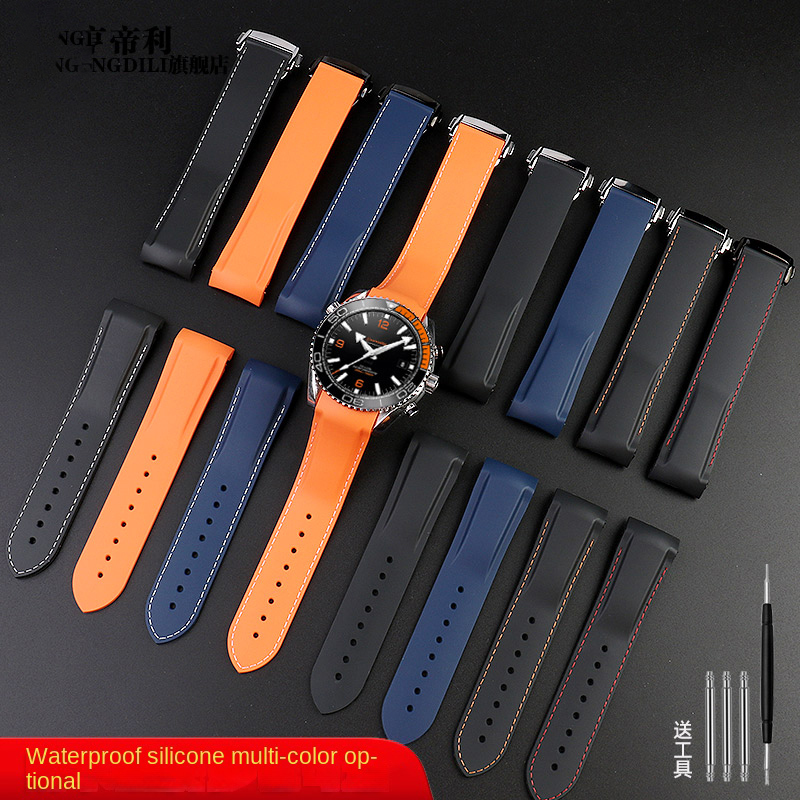 22mm silicone strap For Omega  - Omega Watch Seamaster review and price