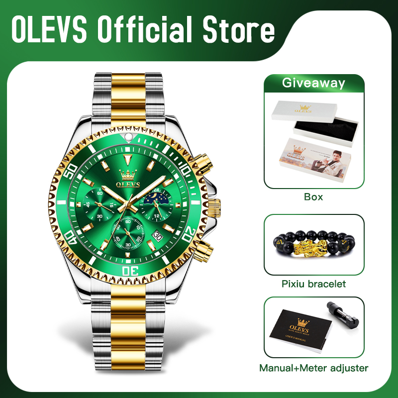 OLEVS 2870 Men's Watch Top Bra - Rolex Watch Datejust review and price