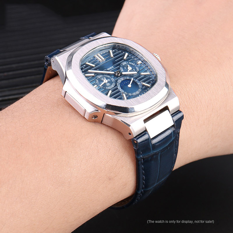 25X13mm notch Genuine Leather  - Patek Philippe Watch Nautilus review and price