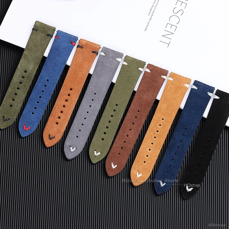 18mm 20mm 22mm High Quality Su - Suede Strap Watch review and price